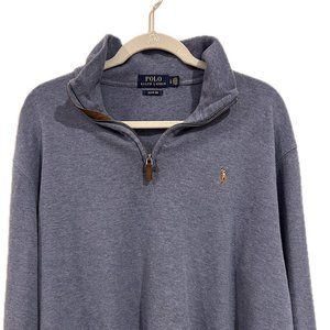 Polo Ralph Lauren Estate-Rib Quarter-Zip Pullover LG